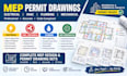 do electrical, hvac, plumbing design, and mep permit drawing