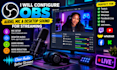 customize obs scenes, overlays and streaming graphics