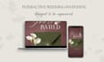 create a premium interactive wedding invitation