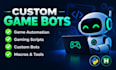 develop game bots, python bots, automation and custom scripts