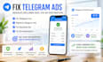 fix telegram ad, resolve telegram ad, fix decline ad, fix ad destination