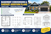 draft basement conversion permit and structural drawings garage addition plans