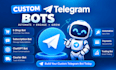 develop your complex telegram bot for groups and channels