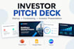 design an investor pitch deck for startups and fundraising