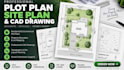 create a professional plot plan, site plan, and cad drawing