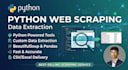 do web scraping , python , data extraction, and web crawling