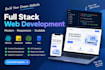 build a responsive full stack web application using react node js and sql