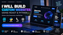 build a responsive full stack web application using react and python