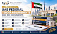 help complete uae federal tender requirements and bid documents