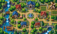 create custom 2d game art, tilemaps, props and environment assets