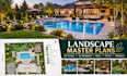 design 2d landscape master plans, 3d rendering, pool, patio and pergola