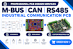 design m bus can rs485 industrial communication pcb