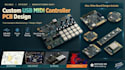 design custom usb midi controller pcb with kicad and jlcpcb gerbers