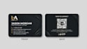 business card design for business with qr code