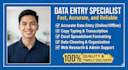 do accurate data entry, copy typing, and excel data cleaning