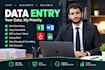 do accurate data entry ,web research, excel data entry
