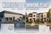 design warehouse architectural plans, townhome site plans, permit mep drawings