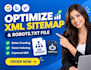 optimize XML sitemap submission robot txt for website SEO fix site XML issue