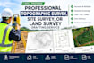 professional topographic survey, site survey, or land survey drafting service