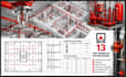 create fire sprinkler protection nfpa 13 pipe sizing for building cad drawing
