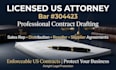 draft a professional US sales representative agreement with commission terms