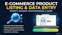 do product listing data entry for shopify amazon woocommerce
