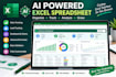 create an ai powered excel spreadsheet for your business