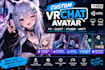 custom vrchat avatar, unity setup, PC quest optimization, rigging and physbones