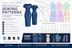 create a professional sewing patterns, pattern grading and clo3d designs