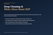 create a deep cleaning white glove reset sop