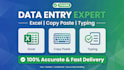 do data entry, excel data entry, copy paste and typing work