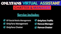 be your expert onlyfans chatter and virtual assistant onlyfan manager