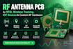 rf antenna pcb for rfid, wireless tracking, iot devices and custom rf hardware