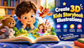 create 3d kids storybook illustrations
