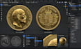 create a 3d coin model, 3d printable coin, custom coin model and stl file