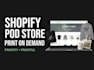create a shopify print on demand store with printify and printful