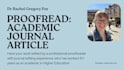 proofread your academic journal article
