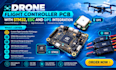 design drone flight controller pcb with stm32, esc and gps integration