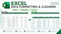 do excel data formatting and cleaning