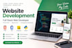 website development as full stack web developer, front end, backend developer