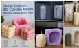 design custom 3d candle molds, silicone molds and stl files