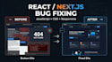 fix react, next js, javascript and responsive website bugs