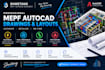 create professional mepf autocad drawings and layouts
