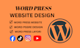 design redesign wordpress website, website development as wordpress developer