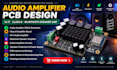 audio amplifier pcb design, hi fi, class d, bluetooth speaker amp board design