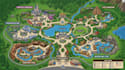 design custom amusement park map, theme park map, tourist and visitor guide map