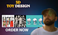 do 3d squishy toy design,puzzle, action figure,collectible and 3d printing model