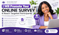 promote your online survey and reach targeted participants for valuable response