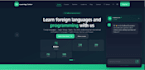 modern react landing page with ai chatbot
