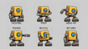 create pixel art animation, sprite animation, pixel characters and game sprites